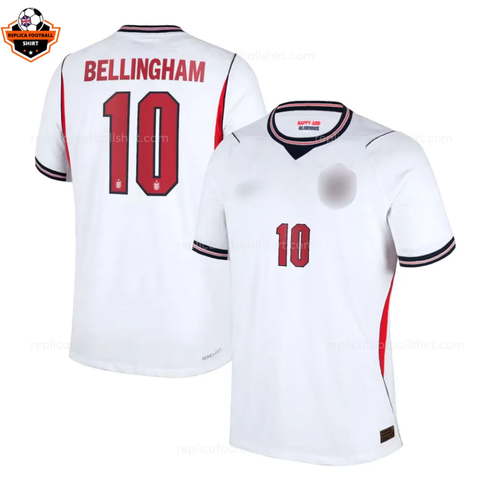 England World Cup 2026 BELLINGHAM 10 Home Men Replica Football Shirt