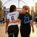 England 2025 Gift Bundle – Home & Away Adult Football Kits – WILLIAMSON 6 & RUSSO 23