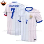 France Away Men Replica Football Shirt 2024 GRIEZMANN 7 Printed