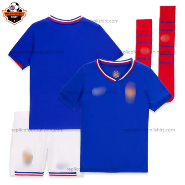 France Home Euro Kid Replica Football Kit 2024