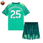Manchester City DONNARUMMA 25 Green Goalkeeper Kid Replica Football Kit 2026/27