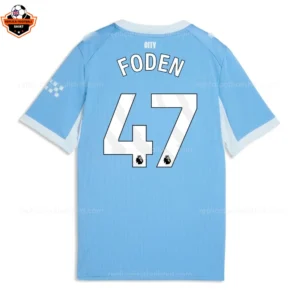 Manchester City FODEN 47 Home Men Replica Football Shirt 26/27 - back view
