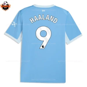 Manchester City HAALAND 9 Home Men Replica Football Shirt 26/27 - Back view