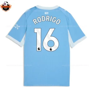 Manchester City RODRIGO 16 Home Men Replica Football Shirt 2026/27 - Back view