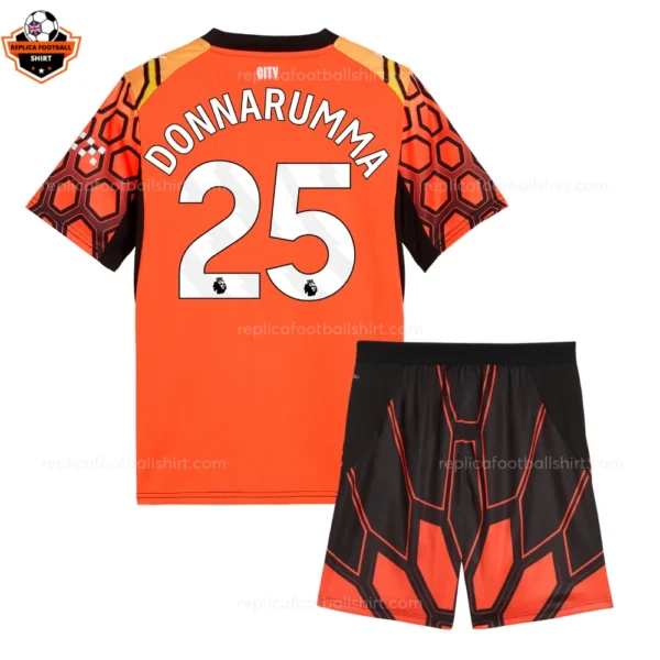 Manchester City DONNARUMMA 25 Orange Goalkeeper Kid Replica Football Kit 2026/27