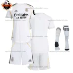 Real Madrid 2025/26 Gift Bundle – Home and Third Fan-Version Kids Football Kits (With Socks)