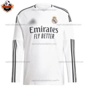 RFS_Real Madrid Home Men Replica Football Shirt 24_25 Long Sleeve- blurred – Front view