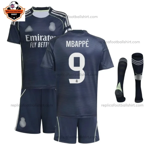 Real Madrid MBAPPÉ 9 Away Kid Replica Football Kit 2025/26