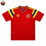 Retro Colombia Red Away Men Replica Football Shirt 1990