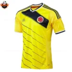 Retro Colombia Home Men Replica Football Shirt 2014