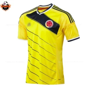 Retro Colombia Home Men Replica Football Shirt 2014 - Front view