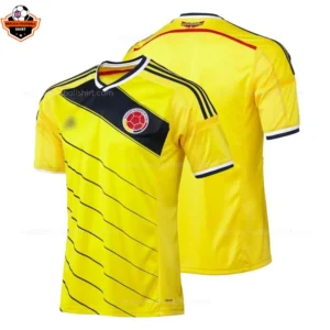 Retro Colombia Home Men Replica Football Shirt 2014