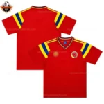 Retro Colombia Red Away Men Replica Football Shirt 1990