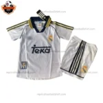 Retro Real Madrid Home Kid Replica Football Kit 1998/00