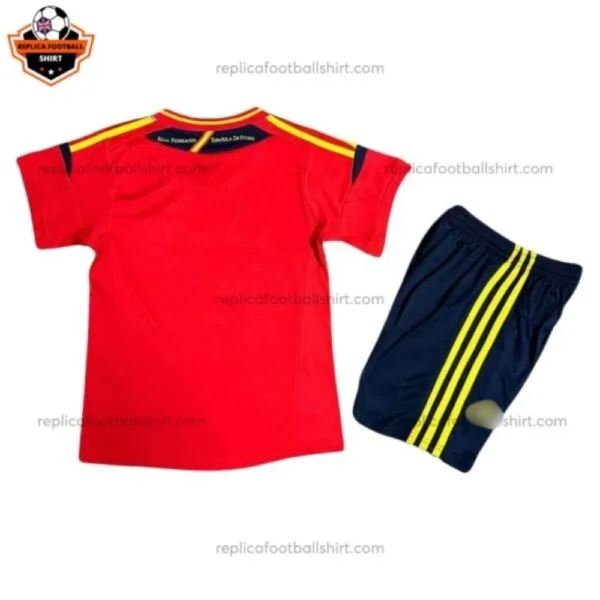 Retro Spain Home Kid Replica Football Kit 2012