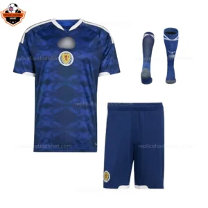 Scotland World Cup 2026 Home Kid Replica Football Kit - Front view - Front view