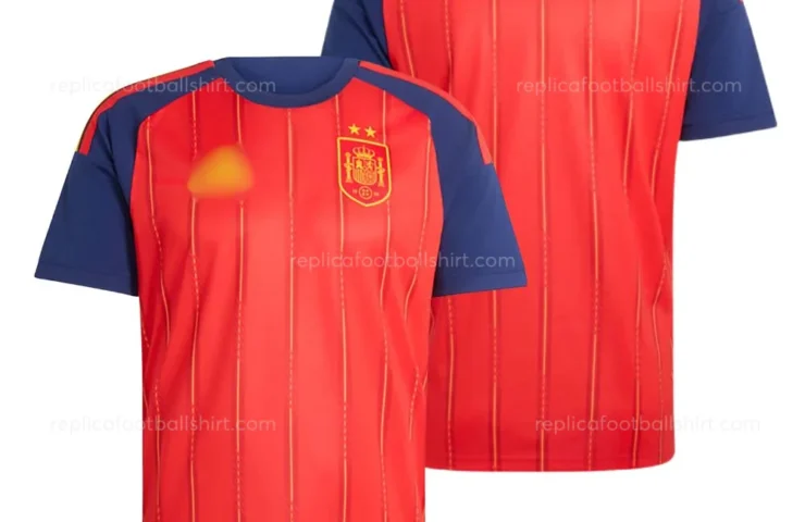 Spain World Cup 2026 Home Men Replica Football Shirt - over view