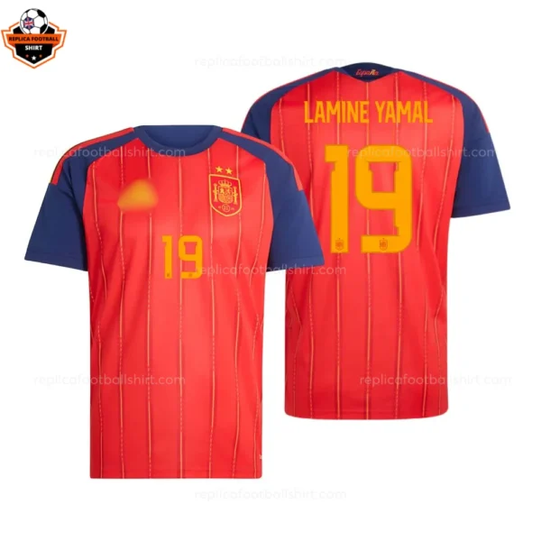 Spain World Cup 2026 LAMINE YAMAL 19 Home Men Replica Football Shirt