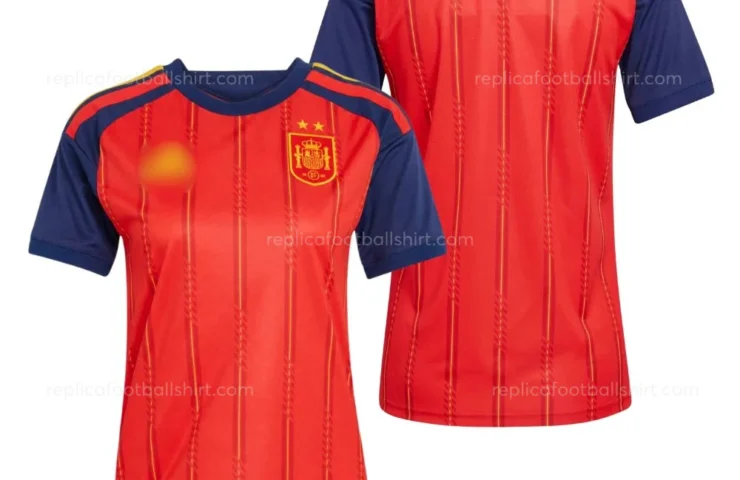 Spain World Cup 2026 Home Women Replica Football Shirt - over view