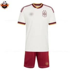 Spain World Cup 2026 Away Kid Replica Football Kit - front view