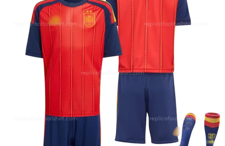 Spain Home Kid Replica Football Kit 2026 - over view
