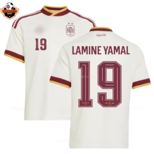 Spain World Cup 2026 LAMINE YAMAL 19 Away Men Replica Football Shirt