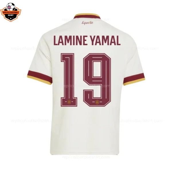 Spain World Cup 2026 LAMINE YAMAL 19 Away Men Replica Football Shirt