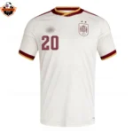 Spain World Cup 2026 PEDRI 20 Away Men Replica Football Shirt