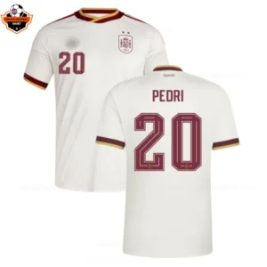 Spain World Cup 2026 PEDRI 20 Away Men Replica Football Shirt