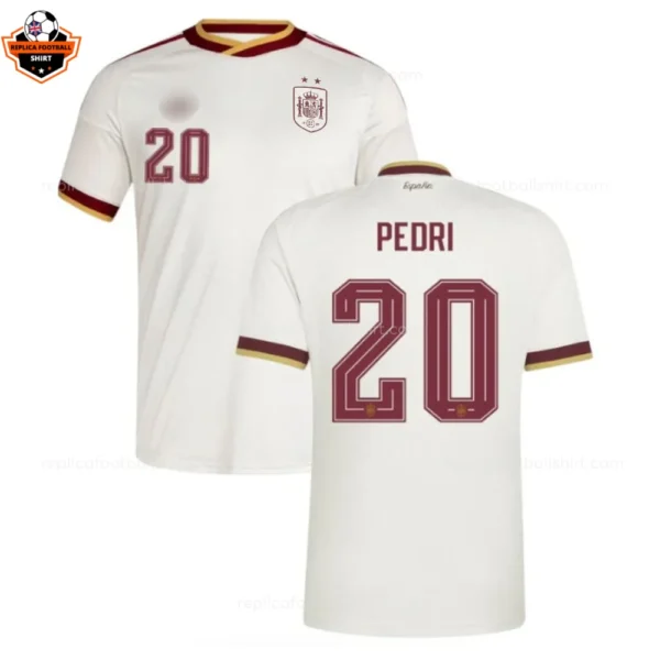 Spain World Cup 2026 PEDRI 20 Away Men Replica Football Shirt
