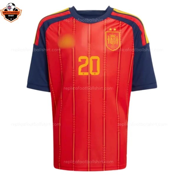 Spain World Cup 2026 PEDRI 20 Home Men Replica Football Shirt