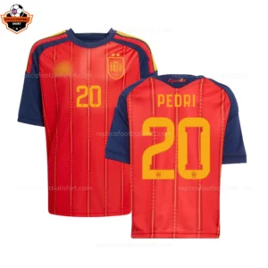 Spain World Cup 2026 PEDRI 20 Home Men Replica Football Shirt