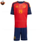 Spain World Cup 2026 LAMINE YAMAL 19 Home Kid Replica Football Kit
