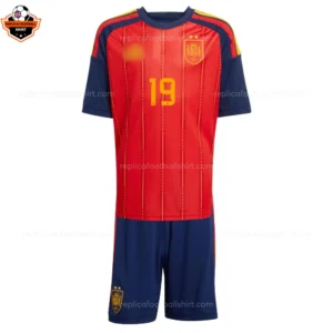 Spain LAMINE YAMAL 19 Home Kid Replica Kit 2026 - front view