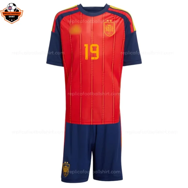 Spain World Cup 2026 LAMINE YAMAL 19 Home Kid Replica Football Kit