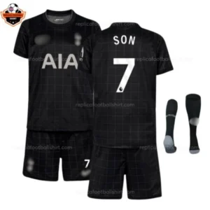Tottenham Hotspur Away Kid Replica Football Kit 2025/26 SON 7 Printed