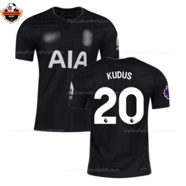 Tottenham Hotspur Away Men Replica Football Shirt 2025/26 KUDUS 20 Printed
