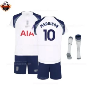 Tottenham Hotspur Maddison 10 Home Kid Replica Football Kit 2025/26
