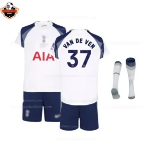 Tottenham Hotspur VAN DE VEN 37 Home Kid Replica Football Kit 2025/26
