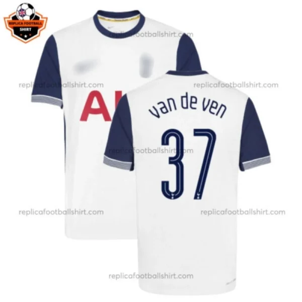 Tottenham Hotspur VAN DE VEN 37 Home Men Replica Football Shirt 2024/25