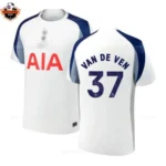 Tottenham Hotspur VAN DE VEN 37 Home Men Replica Football Shirt 2025/26
