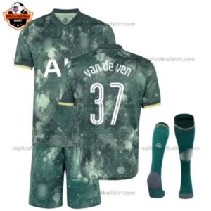 Tottenham Hotspur VAN DE VEN 37 Third Kid Replica Football Kit 2024/25