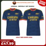 Arsenal 2026/27 Gift Bundle - 2 Away Fan-Version Men Football Shirts