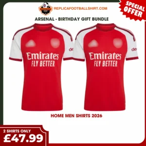 Arsenal 2026/27 Gift Bundle - 2 Home Fan-Version Men Football Shirts