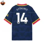 Arsenal Away Men Replica Football Shirt 2026/27 GYÖKERES 14 Printed