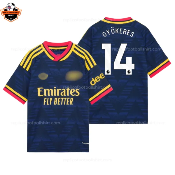 Arsenal Away Men Replica Football Shirt 2026/27 GYÖKERES 14 Printed