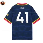 Arsenal Away Men Replica Football Shirt 2026/27 RICE 41 Printed
