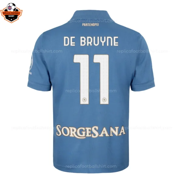 SSC Napoli Home Adult Replica Football Shirt 2026/27 DE BRUYNE 11 Printed