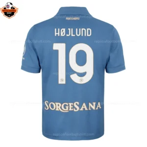 Napoli Home Shirt 26_27 HOJLUND 19 - Back View