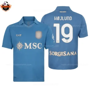 SSC Napoli Home Adult Replica Football Shirt 2026/27 HØJLUND 19 Printed